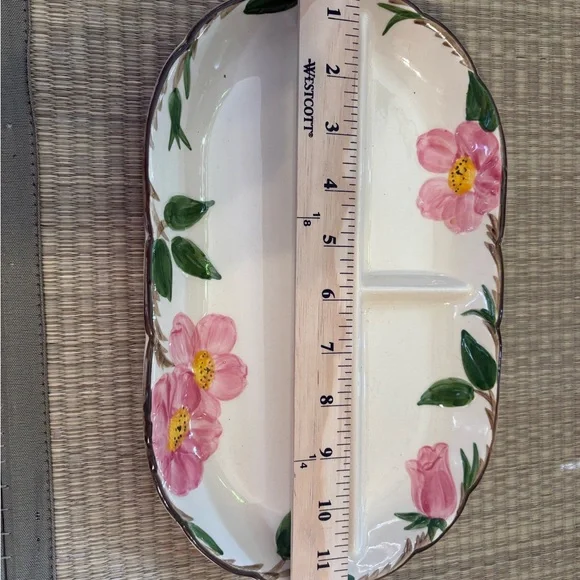 Franciscan Desert Rose relish dish plate - Picture 12 of 15